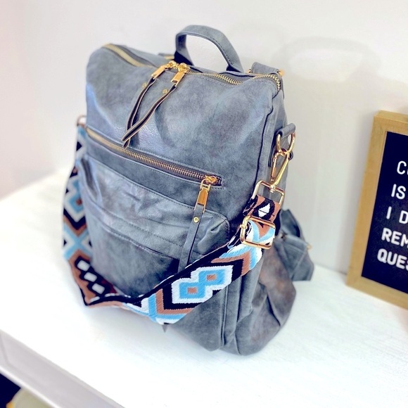 BRAND NEW! Aqua Brown Crossbody Strap💙 ~BAG NOT INCLUDED~ - Picture 5 of 8